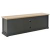 Mueble Para El Televisor De Madera Negro 120x30x40 Cm