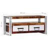 Mueble Para Tv De Madera Maciza Reciclada 90x30x40 Cm Multicolor