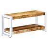 Mueble Para Tv De Madera Maciza De Mango 90x30x40 Cm Marrón