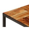 Mesa De Centro 110x60x40 Cm Madera Maciza De Acacia Y Acero Marrón