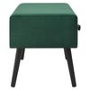 Mesa De Centro De Terciopelo Verde 80x40x46 Cm