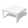 Mesa De Centro 80x80x42 Cm Blanco Brillante