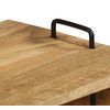 Mesa De Centro Madera Maciza De Mango Maciza 100x60x45 Cm Marrón