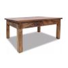 Mesa De Centro De Madera Maciza Reciclada 98x73x45 Cm Marrón