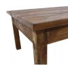 Mesa De Centro De Madera Maciza Reciclada 98x73x45 Cm Marrón