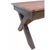 Mesa De Centro De Madera Reciclada 110x60x45 Cm Marrón