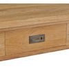 Mesa De Centro Madera De Teca Maciza 100x60x35 Cm Marrón