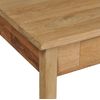 Mesa De Centro Madera De Teca Maciza 100x60x35 Cm Marrón