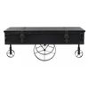 Mesa De Centro De Madera Mdf Y Abeto 110x55x43 Cm Negro