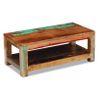 Mesa De Centro Madera Maciza Reciclada 90x45x35 Cm Marrón