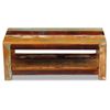 Mesa De Centro Madera Maciza Reciclada 90x45x35 Cm Marrón