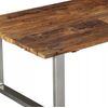 Mesa De Centro De Madera Maciza Reciclada 100x60x38 Cm Marrón