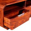 Mesa De Centro De Madera Maciza De Sheesham 90x40x35 Cm Multicolor