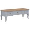 Mueble Para Tv De Madera Gris 100x35x35 Cm