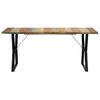 Mesa De Comedor De Madera Maciza Reciclada 140x80x76 Cm Multicolor