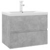 Mueble Con Lavabo Aglomerado Gris Hormigón