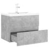 Mueble Con Lavabo Aglomerado Gris Hormigón