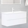 Armario Para Lavabo Madera Contrachapada Blanco 100x38,5x45 Cm