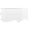 Armario Para Lavabo Aglomerado Blanco Brillante 100x38,5x45 Cm