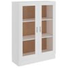 Vitrina De Madera Contrachapada Blanco 82,5x30,5x115 Cm