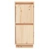 Aparador 2 Uds Madera Maciza De Pino 31,5x34x75 Cm Marrón