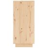 Aparador 2 Uds Madera Maciza De Pino 31,5x34x75 Cm Marrón