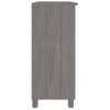 Aparador Hamar Madera Maciza De Pino Gris Claro 85x35x80 Cm