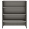 Aparador Superior Hamar Pino Macizo Gris Claro 90x30x100 Cm