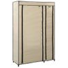 Armario Plegable De Tela Color Crema 110x45x175 Cm