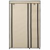 Armario Plegable De Tela Color Crema 110x45x175 Cm