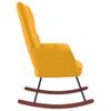 Silla Mecedora De Terciopelo Amarillo Mostaza