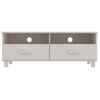 Mueble De Tv Hamar Madera Maciza De Pino Blanco 106x40x40 Cm