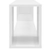 Mueble Para Tv Madera Contrachapada Blanco Brillo 100x24x32 Cm