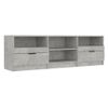 Mueble De Tv Madera Contrachapada Gris Hormigón 150x33,5x45 Cm