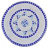 Mesa De Bistro Terraza Mosaico Azul Y Blanco 60 Cm