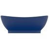 Lavabo Lujoso Con Rebosadero Cerámica Azul Oscuro 58,5x39cm