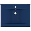 Lavabo De Lujo Con Grifo Cerámica Azul Oscuro 60x46 Cm