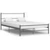 Estructura De Cama De Metal Gris 140x200 Cm