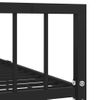 Estructura De Cama De Metal Negro 180x200 Cm