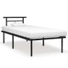 Estructura De Cama De Metal Negro 90x200 Cm