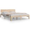 Estructura De Cama Madera Maciza 150x200 Cm