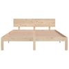 Estructura De Cama Madera Maciza 150x200 Cm