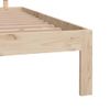 Estructura De Cama Madera Maciza 150x200 Cm