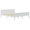 Estructura De Cama Madera Maciza De Pino 200x200 Cm Blanco