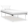 Estructura De Cama De Metal Blanco 90x200 Cm