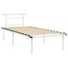 Estructura De Cama De Metal Blanco 90x200 Cm