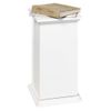 Mesita Decorativa Con Puerta Blanco 57,4 Cm