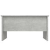 Mesa De Centro Madera Contrachapada Gris Hormigón 80x50x42,5 Cm