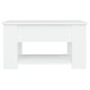 Mesa De Centro Madera Contrachapada Blanco 79x49x41 Cm