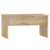 Mesa De Centro Madera Contrachapada Roble Sonoma 80x50,5x41,5cm Marrón